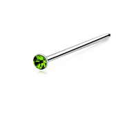 1.4mm Stone Silver Straight Nose Stud NSKA-54